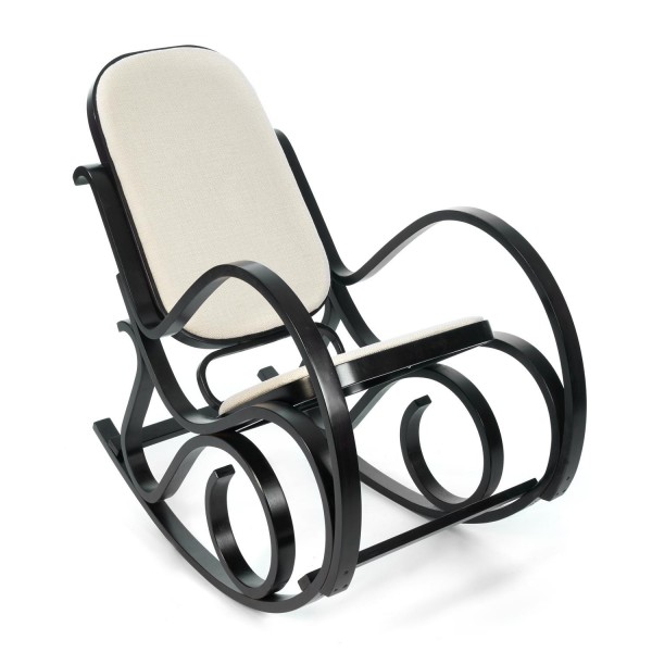 Кресло-качалка mod. AX3002-2 дерево береза (Венге), ткань: полиэстер/хлопок (Tet Chair) в Луганске, ЛНР